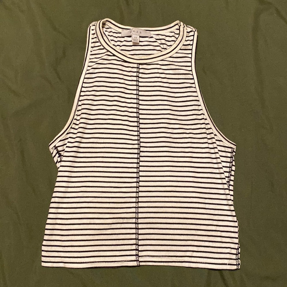Razor back striped tank